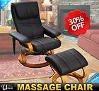   Leather Professional TV Office Massage Chair Soft With Ottoman Brown