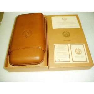  NATURAL KID LEATHER HIGH QUALITY CIGAR CASE UP TO A 64 