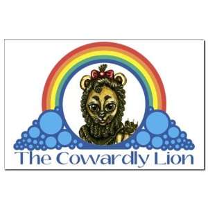  Rainbow   The Cowardly Lion Wizard oz Mini Poster Print by 