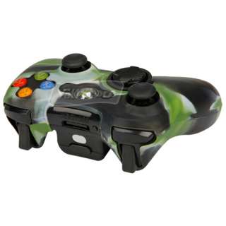 New Army Silicone Cover Case Skin for Xbox 360 Xbox360 Wireless 