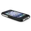 for Iphone 3G S 3GS Case Slide Cover Hard Rubber Black  