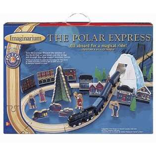 Imaginarium Polar Express Wood Train Set with Bell 