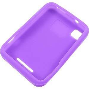  Silicone Skin Cover for Motorola CHARM MB502, Purple 