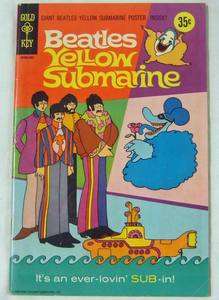 THE BEATLES YELLOW SUBMARINE 1968 GOLD KEY COMIC BOOK NO POSTER  
