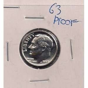  1963 SILVER PROOF ROOSEVELT DIME 