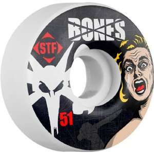   Bones STF Fright Night 51mm Skateboard Wheels (Set Of 4): Sports
