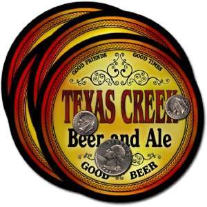  Texas Creek , CO Beer & Ale Coasters   4pk Everything 