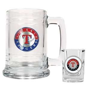  Texas Rangers Beer Mug & Shot Glass Set: Sports & Outdoors