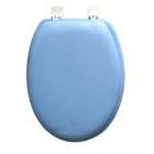Ginsey Blue Padded ELONGATED Toilet Seat