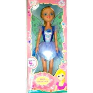   Fairy Doll with PVC Glitter Wings and Fairy Costume: Toys & Games
