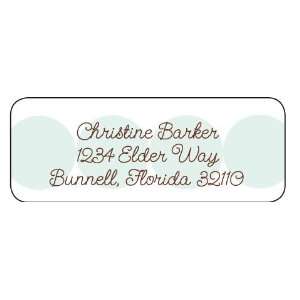   Personalized Return Address Labels   Modern Dots Blue: Office Products