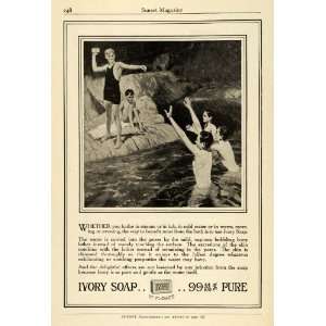 Ad Ivory Soap Swimming Swimmers Skinny Dipping Vintage Swimming Suits 