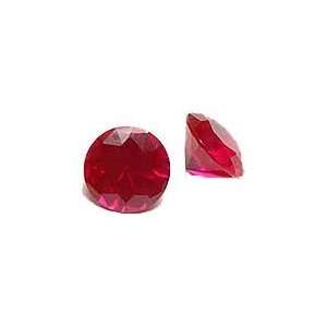  6mm Round Faceted Created Ruby Corundum   Pack of 2 Arts 