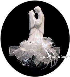 Fantasy Contemporary Sculpture Wedding Cake Topper top  