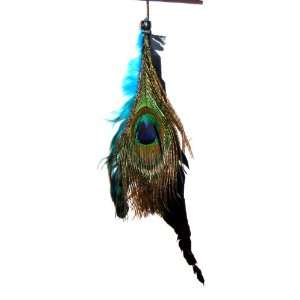  One Zhoe Full Feather Extensions Peacock Hair Accessories 