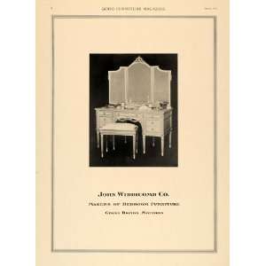  1918 Print John Widdicomb Furniture Dressing Table 