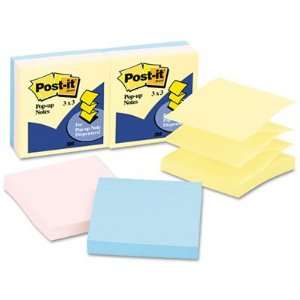   Three Pastel Colors, Six 100 Sheet Pads/pack