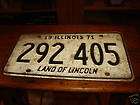 Vintage Illinois 1971 License Plate Land Of Lincoln