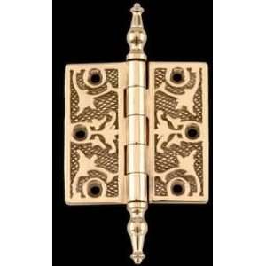   Hinges, Solid Brass 3.5x3.5 Victorian Temple Tip Hinge 10079/92344