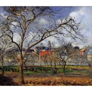   Orchard in Pontoise in Winter Camille Pissarro Hand 