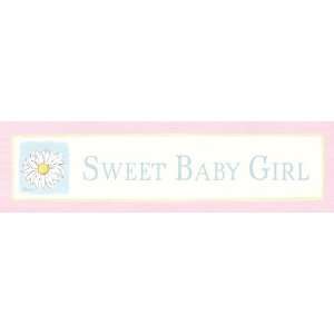  Sweet Baby Girl Vintage Wood Sign: Toys & Games