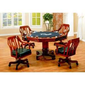 Dining Room Poker Blackjack Game Table Chair Chairs Set:  
