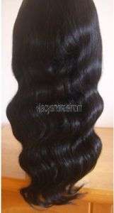Full Lace Cap 100% Indian Remy Human Hair Wig 20 Wavy  