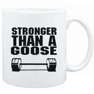  Mug White Stronger than a Goose  Animals Sports 