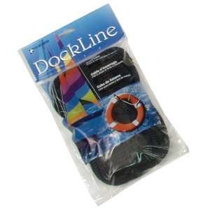  DOCKLINE Black Twisted Nylon 5/8 x 30