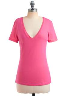 Everyday Venus Tee in Bubblegum   Pink, Solid, Casual, Short Sleeves 