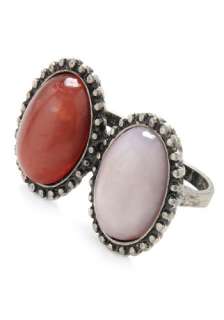 Double This, Double That Ring   Red, White, Silver, Casual, Boho