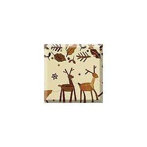   417 Inlaid Wood Reindeer And Sleigh Gift Wr