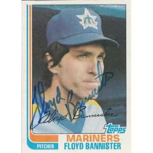  1982 Topps #468 Floyd Bannister Mariners Signed 