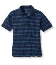 Mens Premium Double L Polo, Banded Short Sleeve Stripe