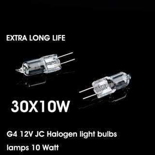 30 x 10w G4 12V JC Halogen light bulbs lamps 10 Watt  