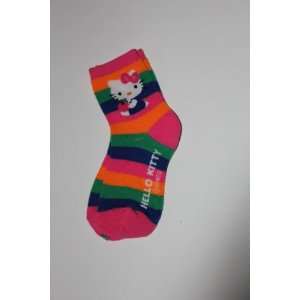   : Hello Kitty Girls Socks Rainbow Size Size 5.5 6.5: Everything Else