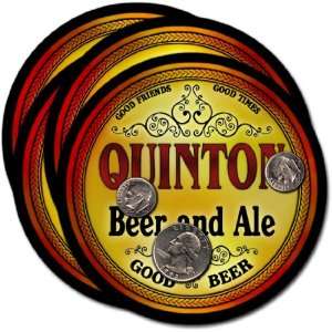 Quinton, OK Beer & Ale Coasters   4pk 