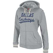 Mitchell & Ness Dallas Cowboys Womens Full Zip Hooded Sweatshirt 