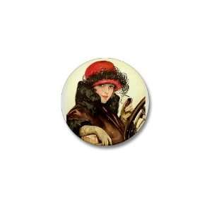  Flapper Fisher Girl Vintage Vintage Mini Button by 