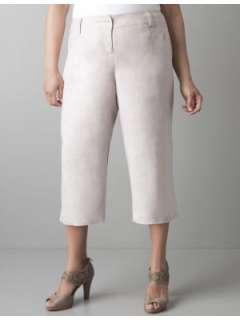 LANE BRYANT   Cropped linen pant customer reviews   product reviews 