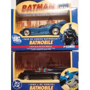   Vehicle Set 1960s Batmobile & 2000 Batmobile Scale 1/43 {2 Pieces