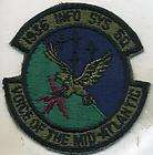 Vintage US Air Force USAF 1936 Info Sys Sq Subdued Patch Cut Edge