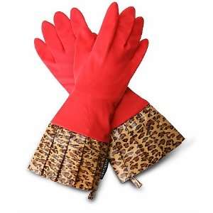  Gloveables Dish Gloves    Red and Leopard