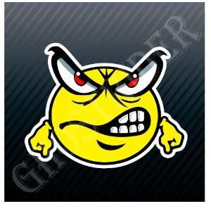  No Fear Racing Angry Smile Ball Car Trucks Sticker Decal 