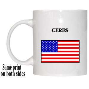  US Flag   Ceres, California (CA) Mug 