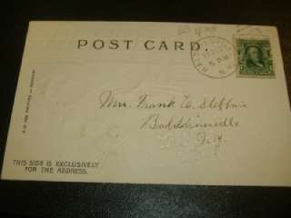 1905 CUPID @ DOOR Valentine Postcard UNDIVIDED GERMANY  
