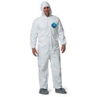   & Hood White Tyvek Coverall Suit 1414, Size Medium, Sold by the Each