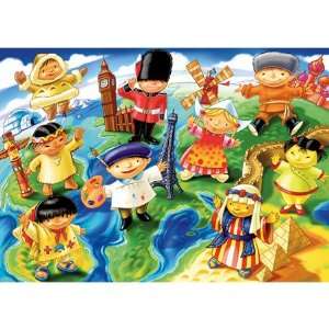    Children of the World Continents Jigsaw Puzzle 100pc Toys & Games