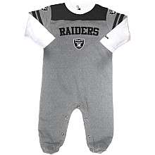 Reebok Oakland Raiders Infant Layered Sleeve Coverall   