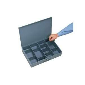  Steel Compartment Box   6 Vertical Compartments 